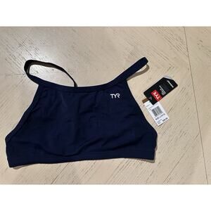 TYR girls  navy Durafast D-Fit WOB Size L(10/12)